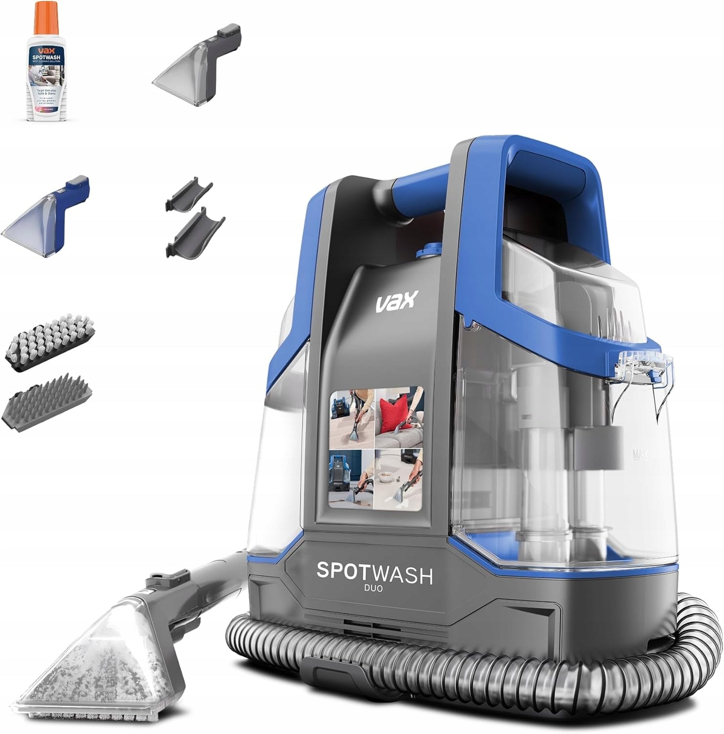 Vax SpotWash Duo Vacuum Cleaner Washing Additional Overlays and Cleaner