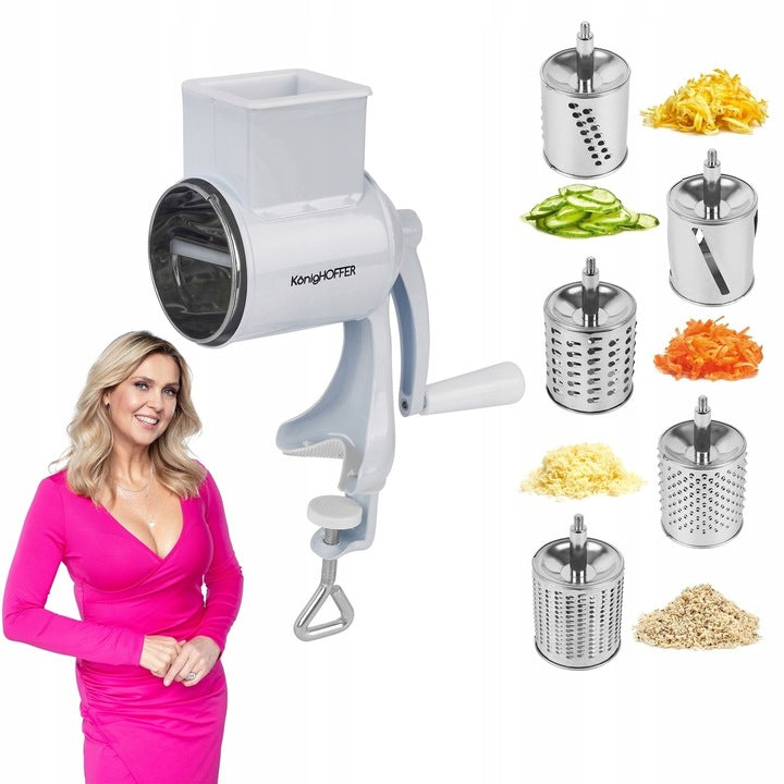 Vegetable SLICER MACHINE CHEESE Konighoffer Noyer 5 blades Manufacturer code 5903313427340