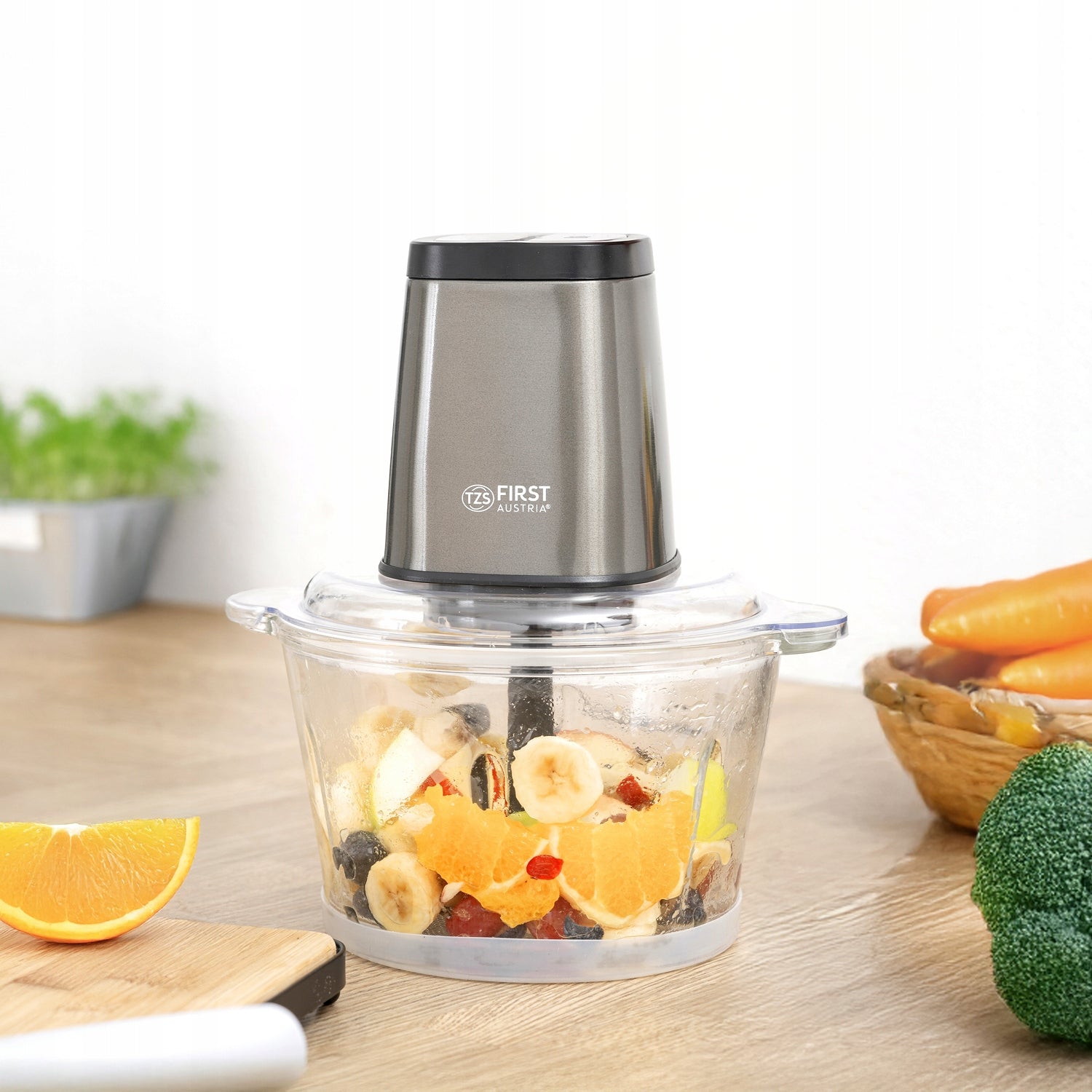 Vegetable and Fruit Shredder TZS First Austria FA-5113-2-SI 500W 1,7L Packaging status original