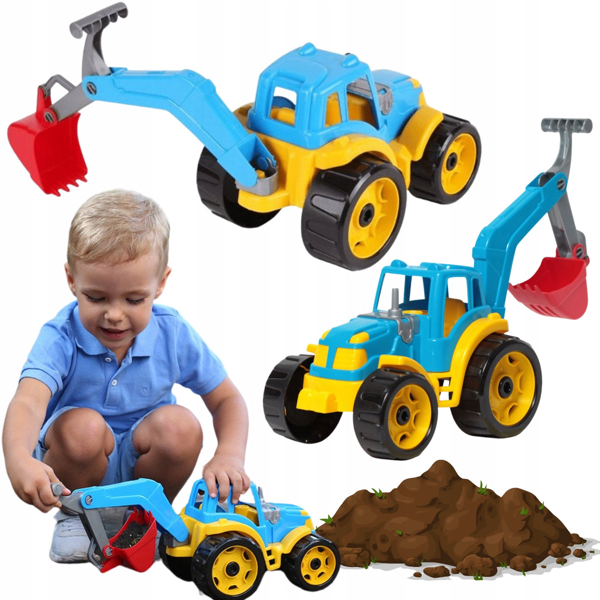Vehicle Excavator Tractor Attached Boom Spoon GIFT CHILD'S DAY Manufacturer code 3435