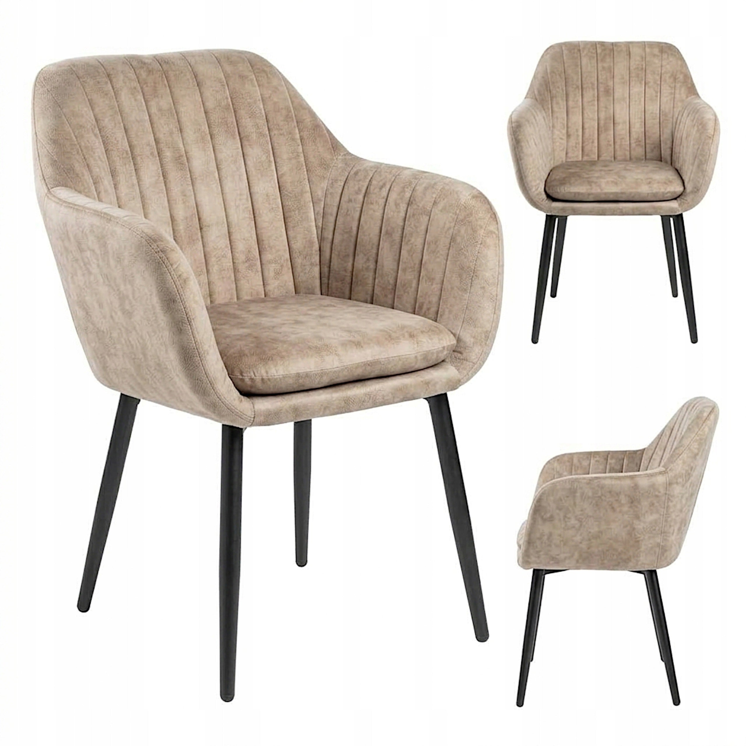 Velour Chair Glamour Upholstered Chair Scandinavian Beige For Living Room