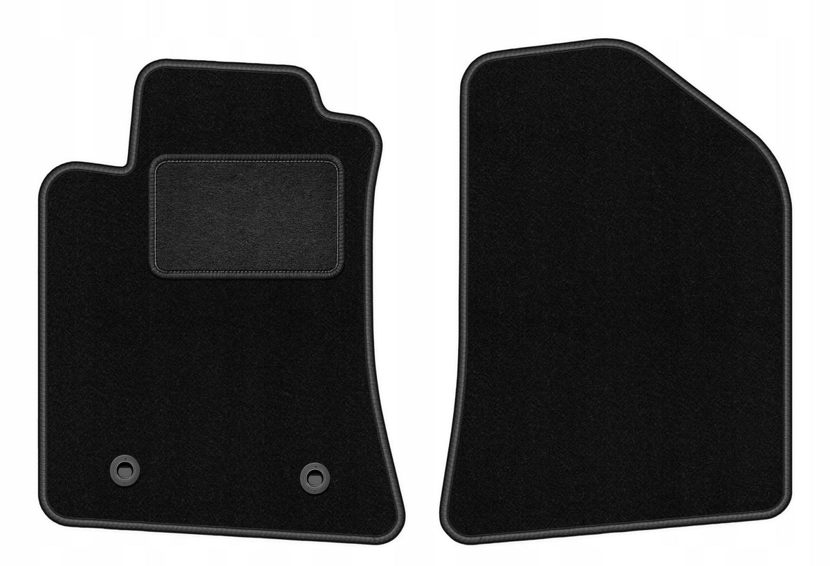 Velour Rugs for Toyota Avensis II T25 2003-2009 Front LUX Black