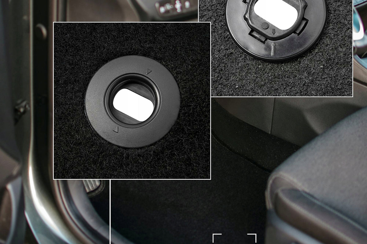 Velour Rugs for Toyota Avensis III T27 2009-2018 Front BASIC Black Manufacturer Wielganizator