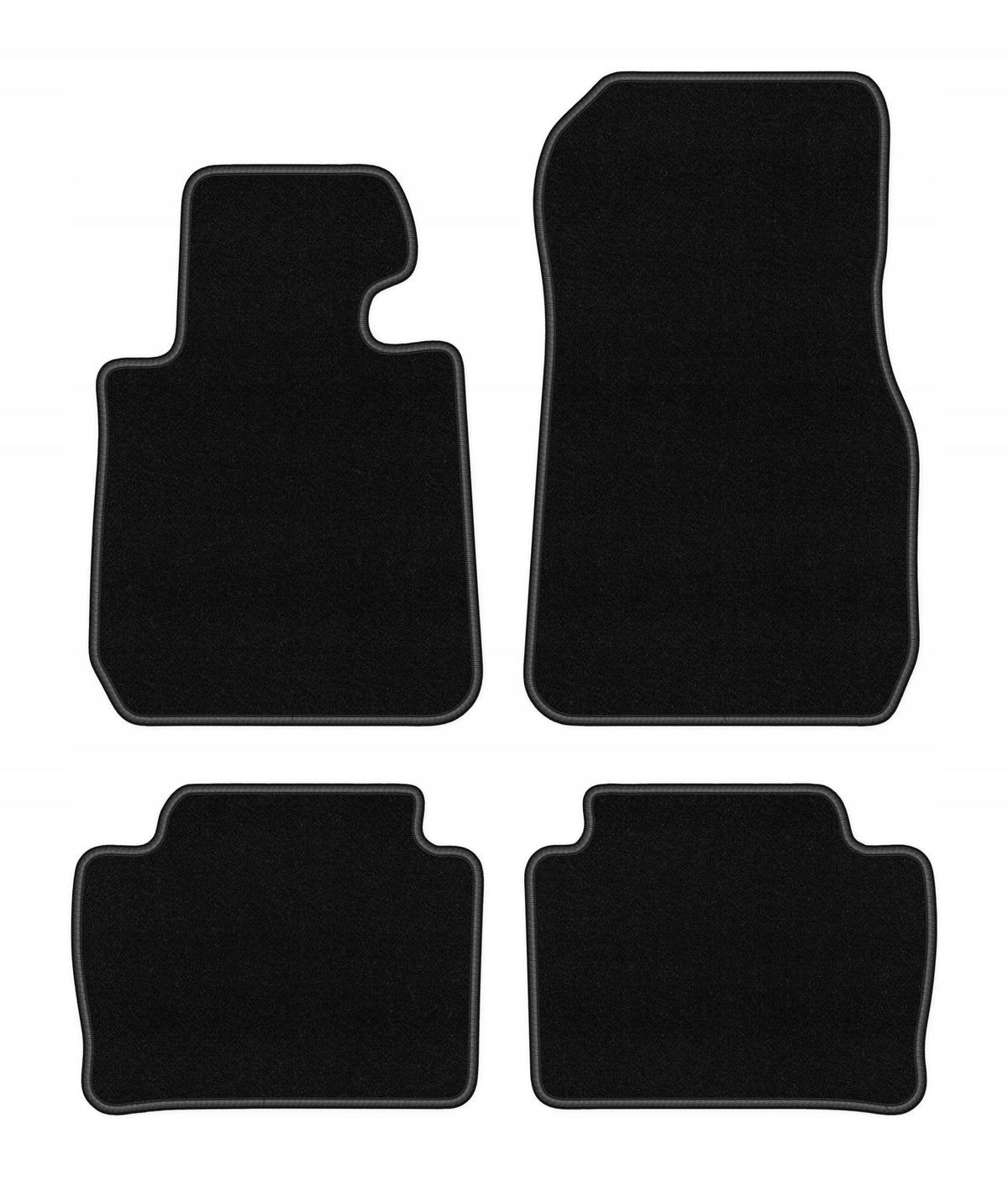 Velour rugs for BMW 3 F31 2011-2018 set BASIC black 4 pcs.