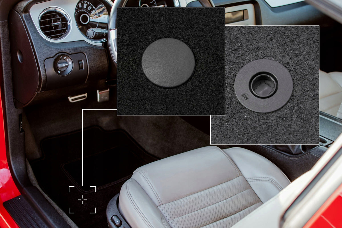 Velour rugs for Mercedes W207 Coupe 2009- set LUX black 4 pcs. Manufacturer Wielganizator