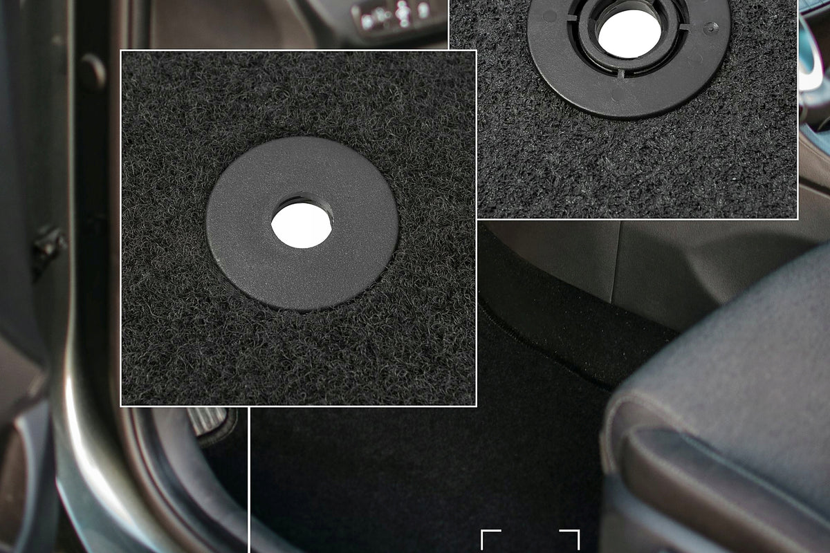 Velour rugs for Mitsubishi ASX 2010-2019 front BASIC black 2 pcs. Manufacturer Wielganizator