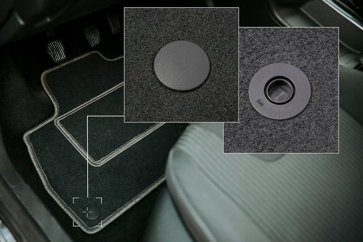 Velour rugs for Renault Trafic III 2016- front LUX graphite 1 pc. Manufacturer Wielganizator