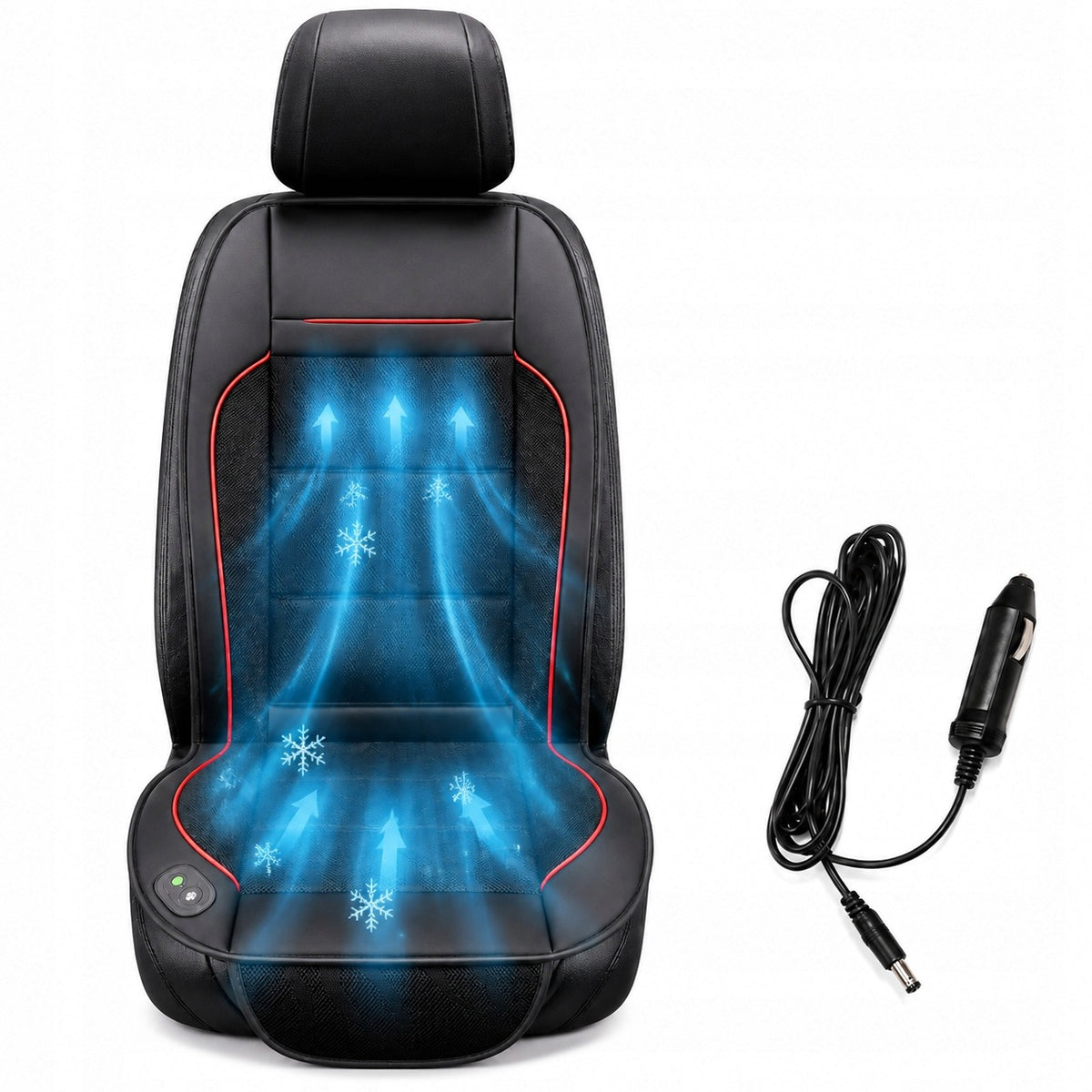 Ventilated Cooling Mat For Car Seat 12V Vent Adjustment