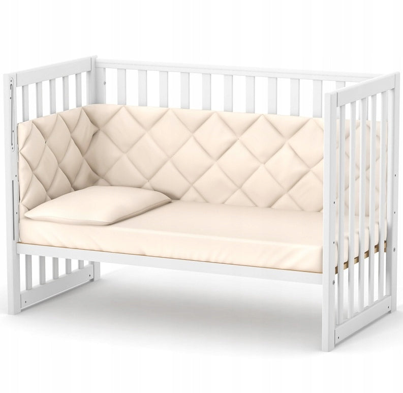 Veres LD13 baby cot 120x60 cm drop-down side & teether, White Manufacturer code 13.1.1.20.06