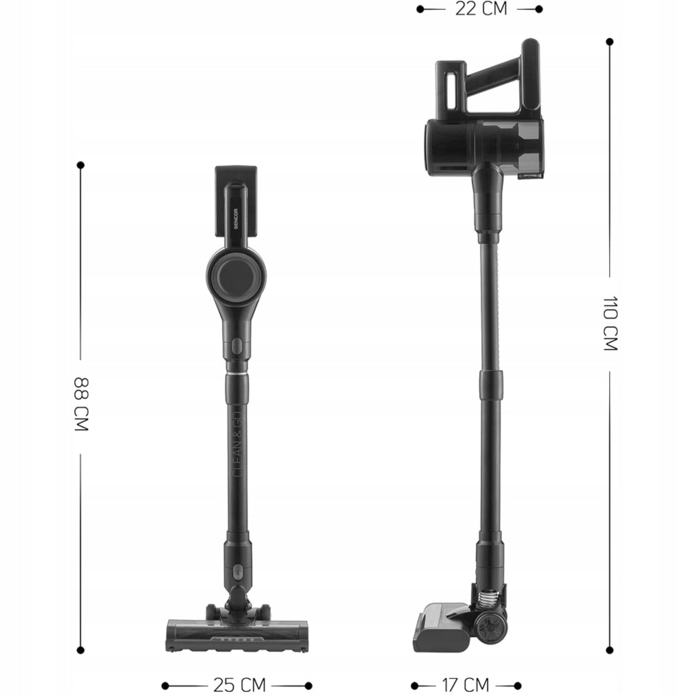 Vertical Cordless Vacuum Cleaner SENCOR SVC 7221BK 2in1 HEPA 200W EAN (GTIN) 8590669385003