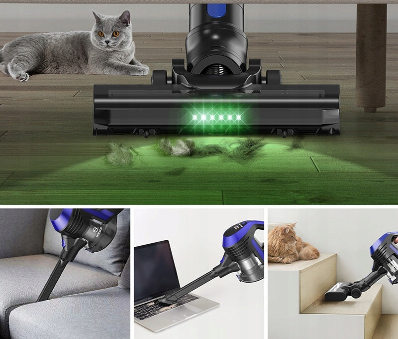 Vertical VACUUM CLEANER Wireless LED Lamp MOC 20000PA turbo brush light Model XC1-M