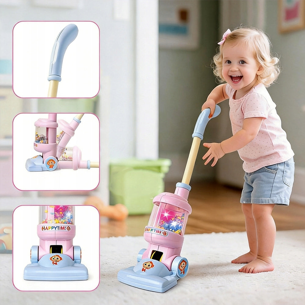 Vertical Vacuum Cleaner For Kids Interactive Wireless Balls Sounds Set Packaging status original