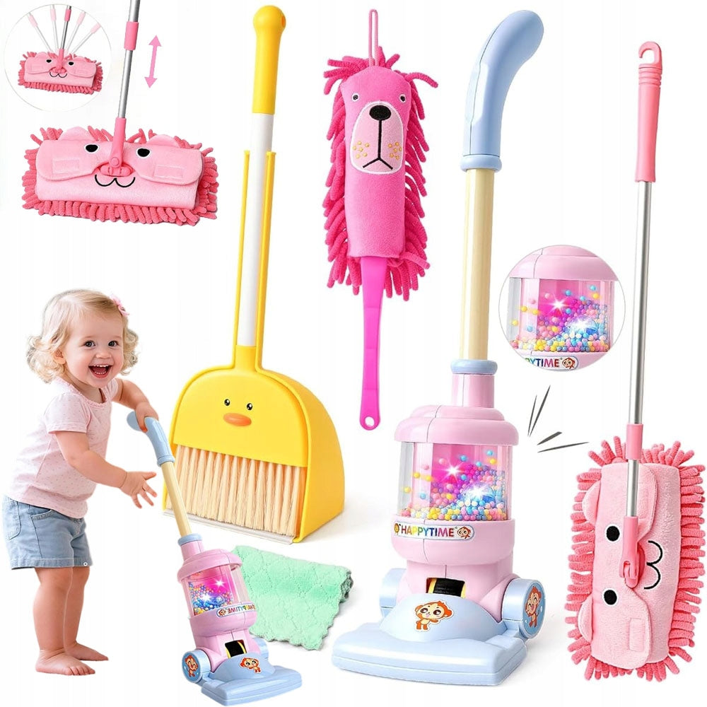 Vertical Vacuum Cleaner For Kids With Ball Light Educational Toy Gift