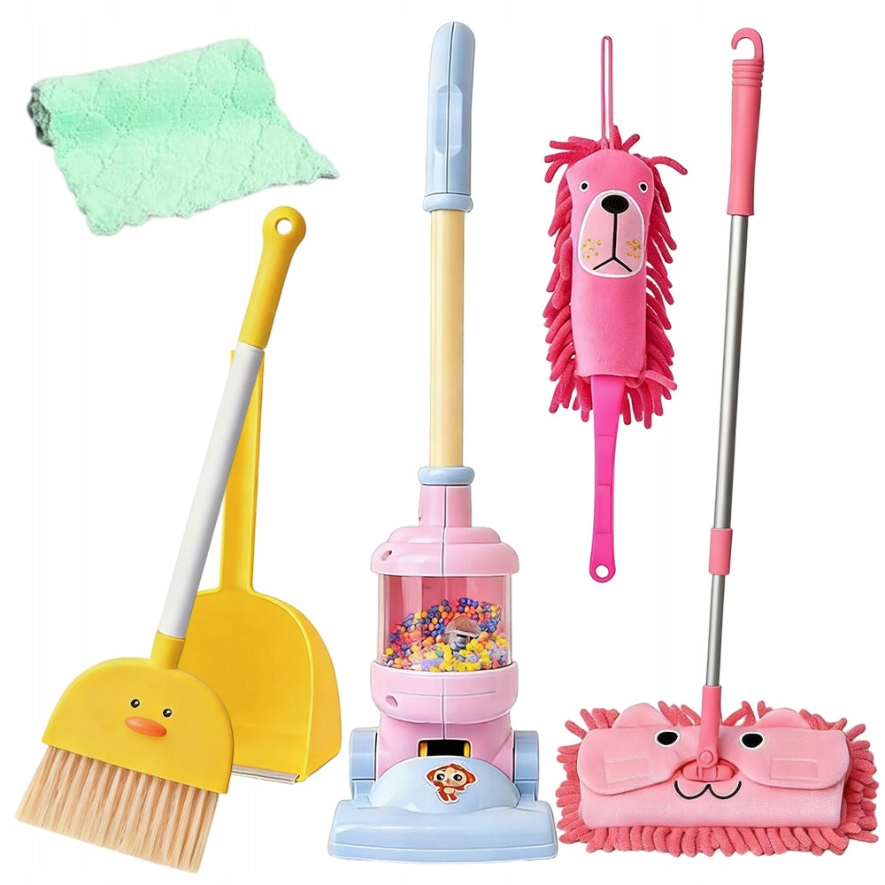 Vertical Vacuum Cleaner Kids With Light Tip Function Sound Gift Toy