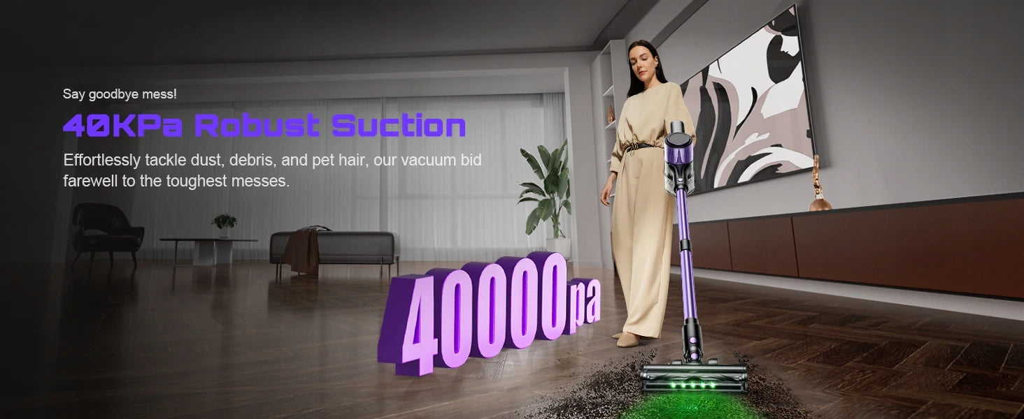 Vertical Vacuum Cleaners A27 350w 40KPA Handheld Cordless + Hose 28,75 inch Brand no brand