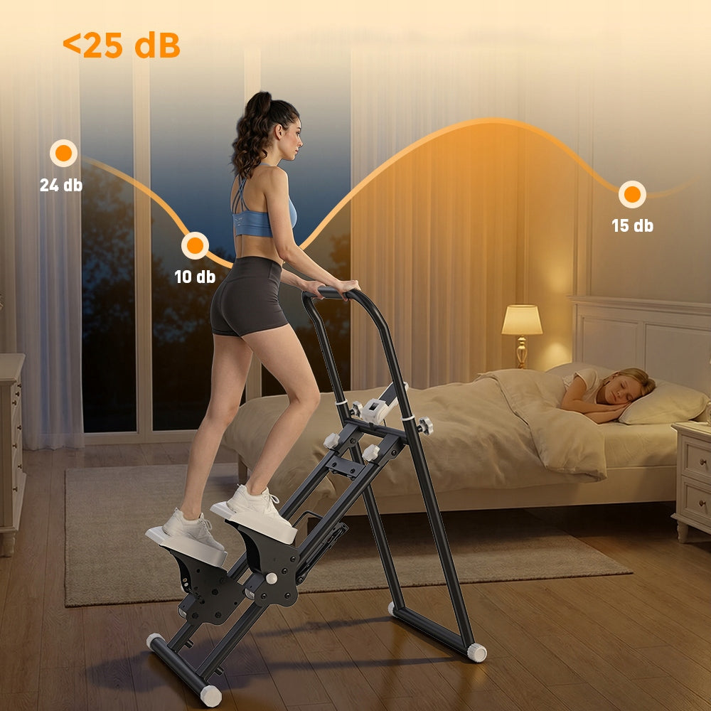 Vertical folding stepper Adjustable with LCD up to 100 kg for men and women Maximum user weight 100 kg