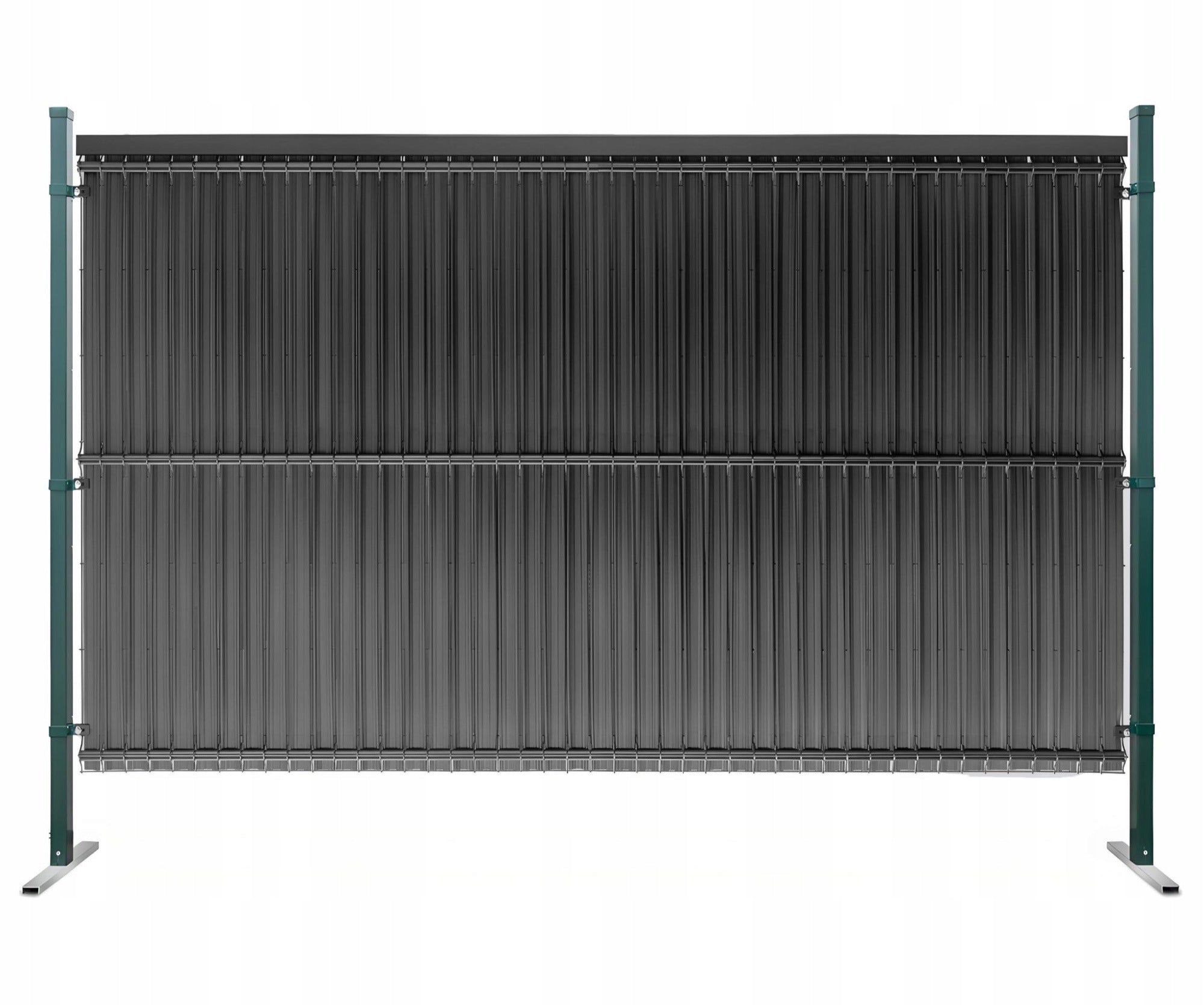 Vertical narrow fence strips 44-62mm 153x250cm RD05 Anthracite RAL 7016