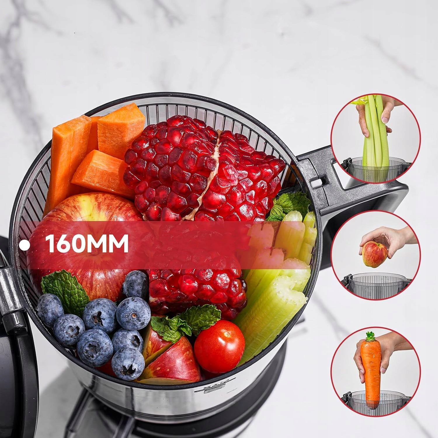 Vertical slow juicer Amzchef Slow Juicer 250 W Manufacturer code B0FFSX8X2C