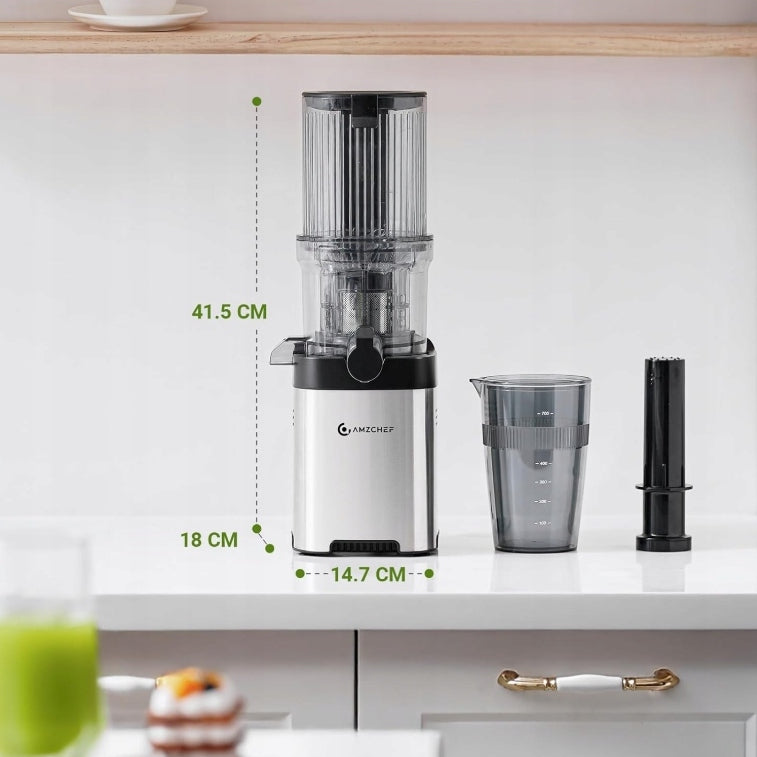 Vertical slow juicer Amzchef ZM1902B 180 W fruits and vegetables Manufacturer code ZM1902B