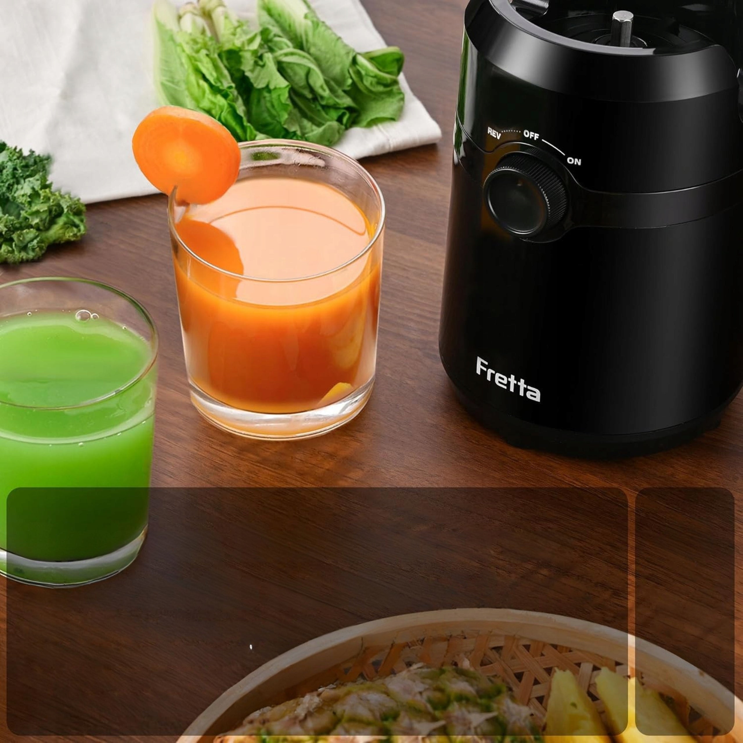 Vertical slow juicer Fretta F5000 200 W Manufacturer code Sokowirówka Slow Juicer Wolnoobrotowy 200W 10