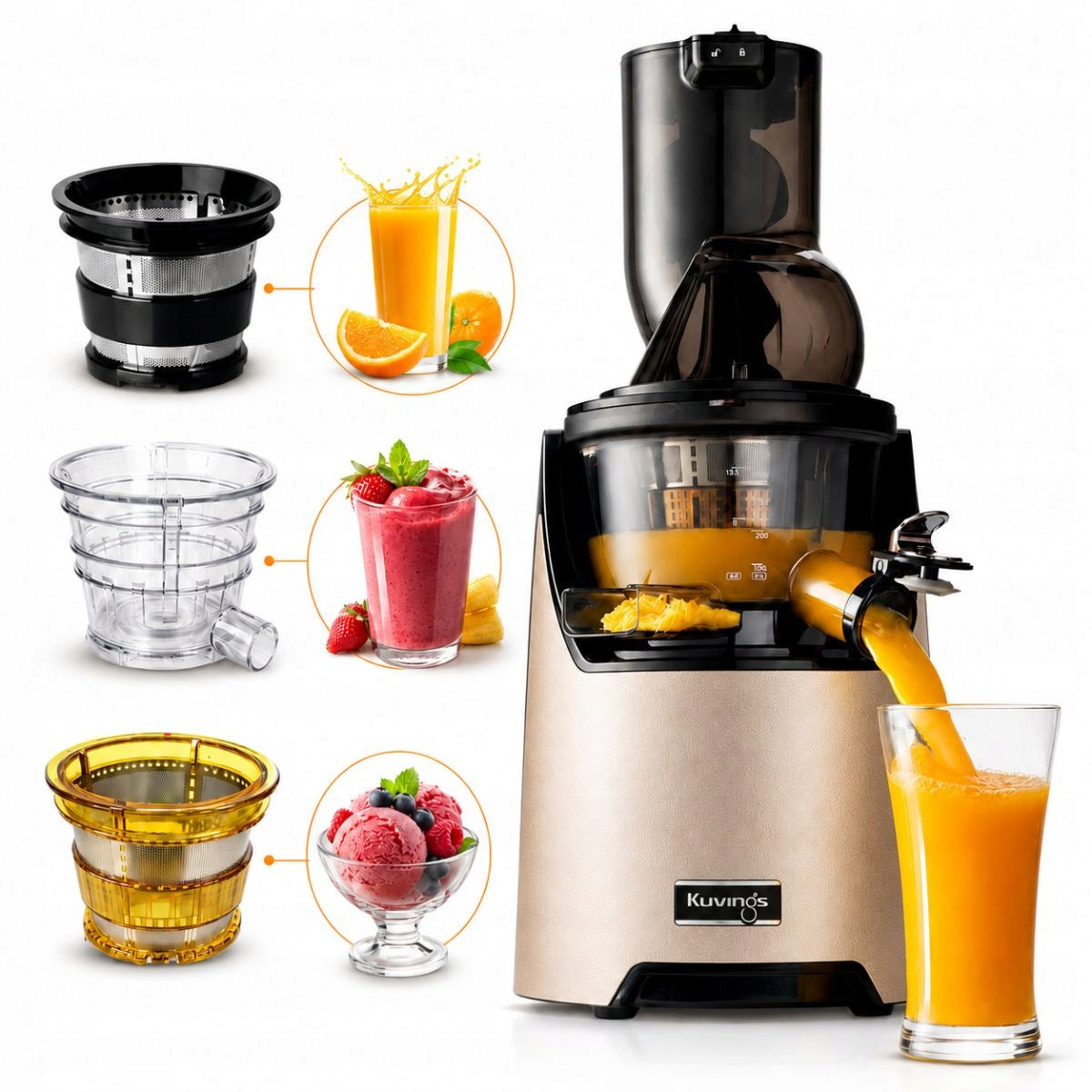 Vertical slow juicer Kuvings Evolution 820 plus 240 W