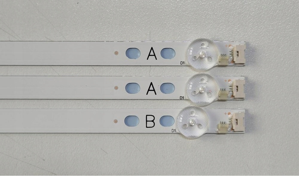 Vestel LED strips 17DLB43VER11-A/B 43VF4000 43LL3A63DT 43L2163DG 43LA3B63DG Manufacturer code 17DLB43VER11-A + 17DLB43VER11-B