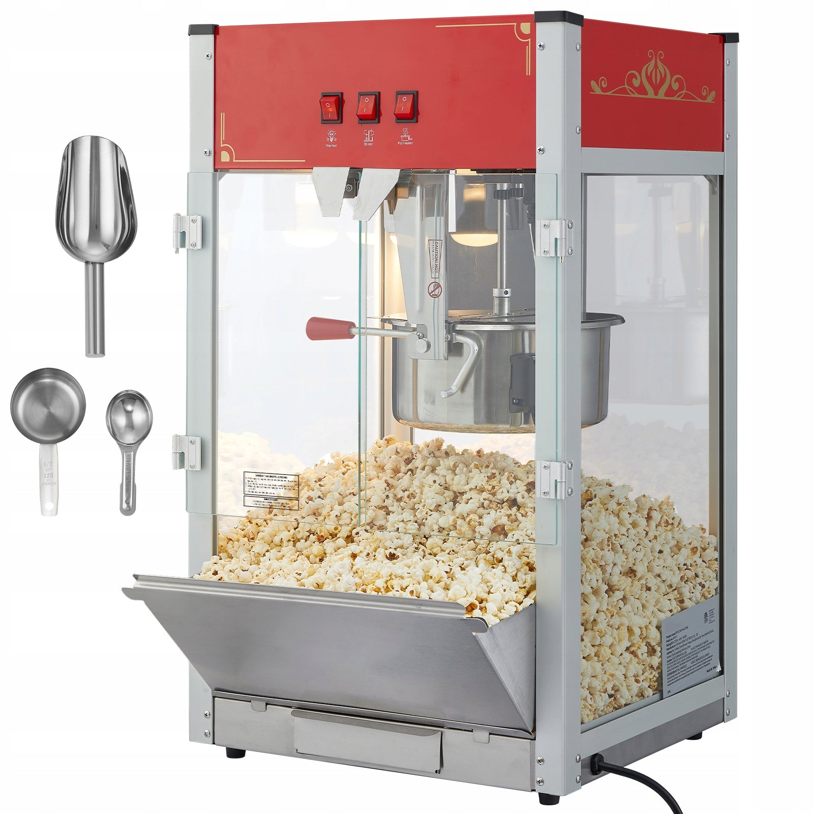 Vevor Urządzenie do popcornu SucceBuy NP16T czerwony 1440 W Brand SucceBuy