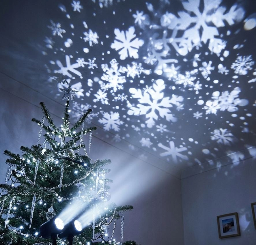 Vianočný LED projektor dvojitý - snehové vločky Manufacturer code VID7583