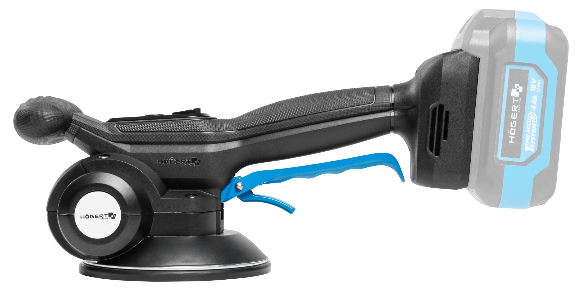 Vibrating suction cup for 18V tile glaze, OneAccuSystem, Hoegert Technik Manufacturer code HT2E284-0TV
