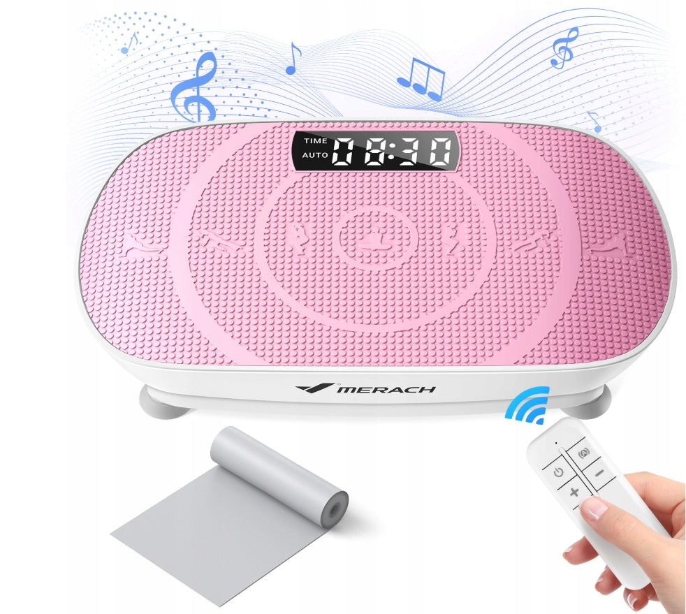 Vibration Platform MERACH Fitness For Exercise Remote Control 136kg LED Bluetooth