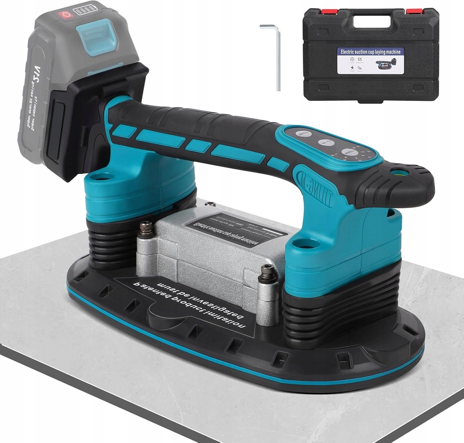 Vibrator For Plates With Suction Cup Leveling For Battery 18V 250kg