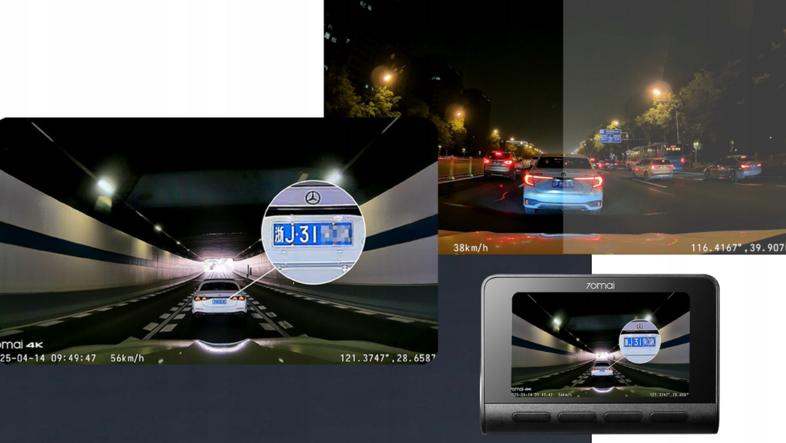 Video Recorder + Rear Camera 70MAI A800SE RC22 Camera Black Recording quality 4K UHD (3840 x 2160) Full HD (1920 x 1080)