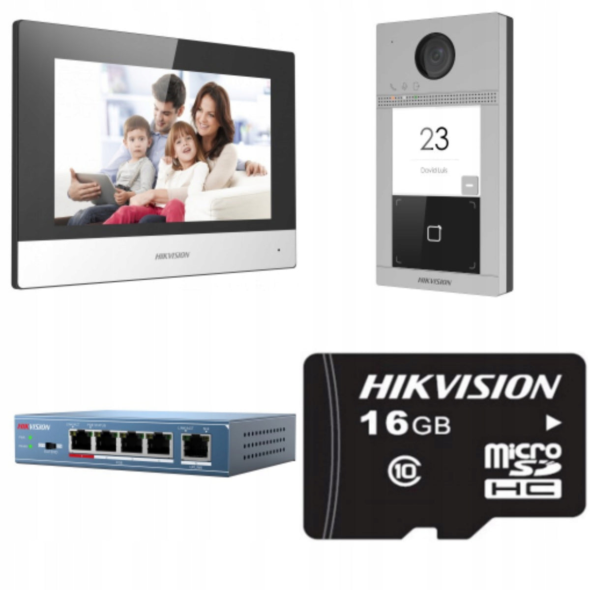 Video intercom DS-KIS604-S Hikvision Wired Outdoor With Video Camera Manufacturer code DS-KIS604-S