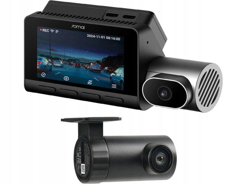 Video recorder 70MAI T800 + Rear camera RC24 + microSD card 256GB