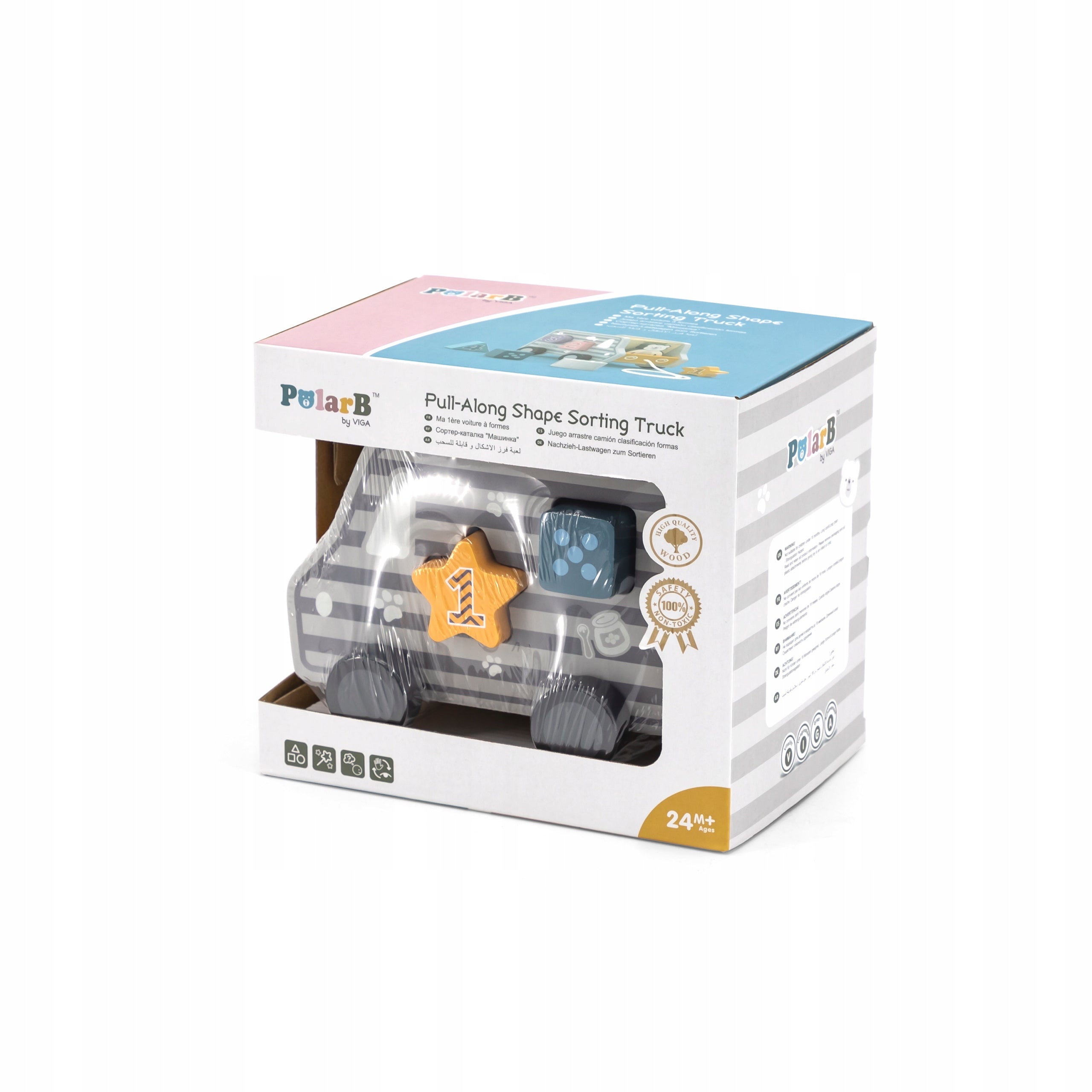 Viga 44041 PolarB 2-in-1 pull car and sorter Kid's age 2+ years