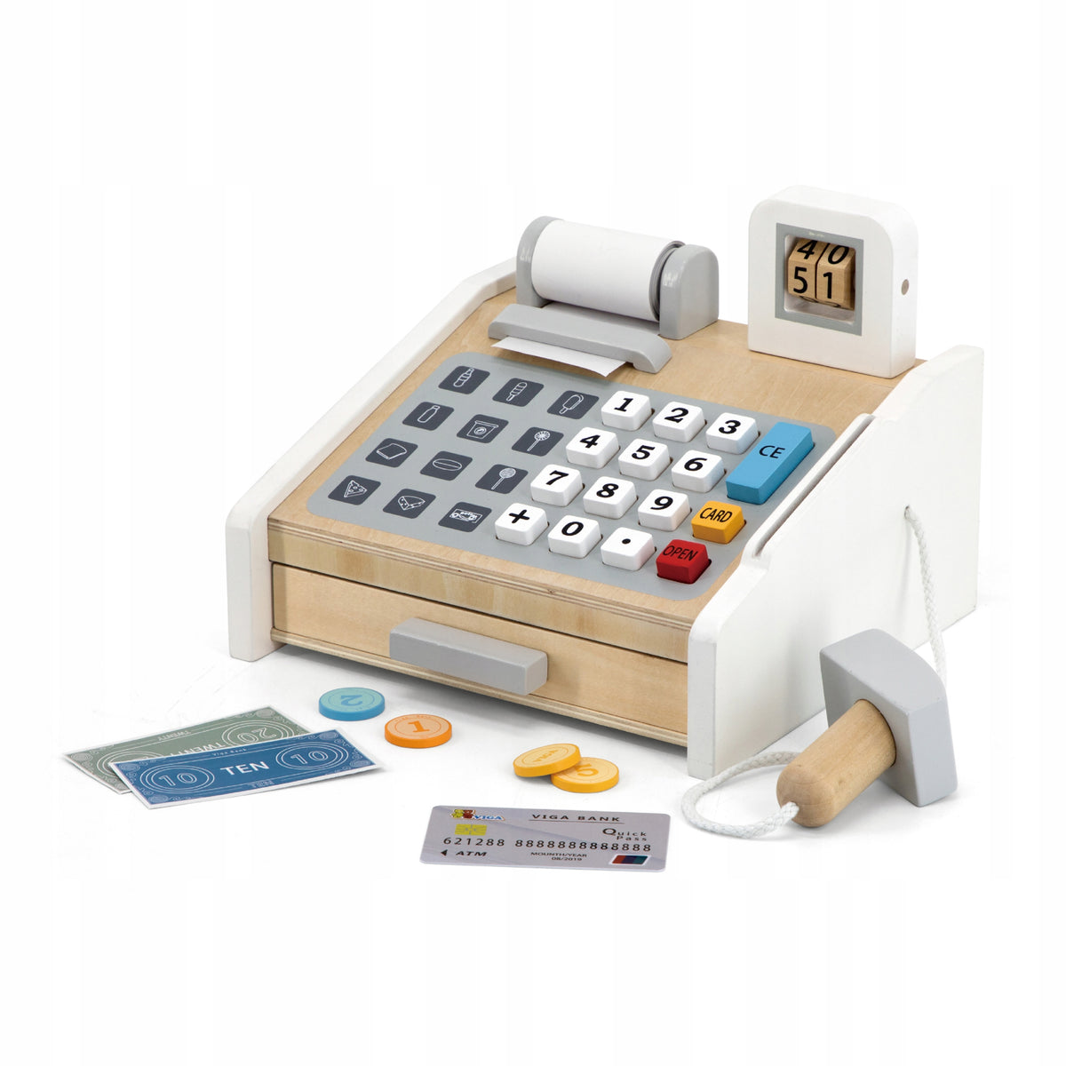 Viga 44527 Grey and white cash register Brand Viga