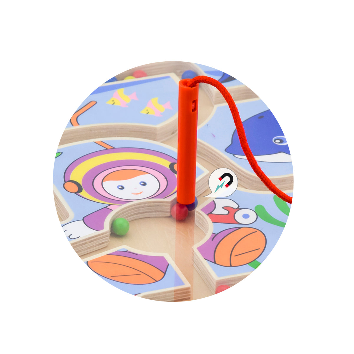 Viga 50123 Magnetic maze - underwater world Kid's age 18+ months