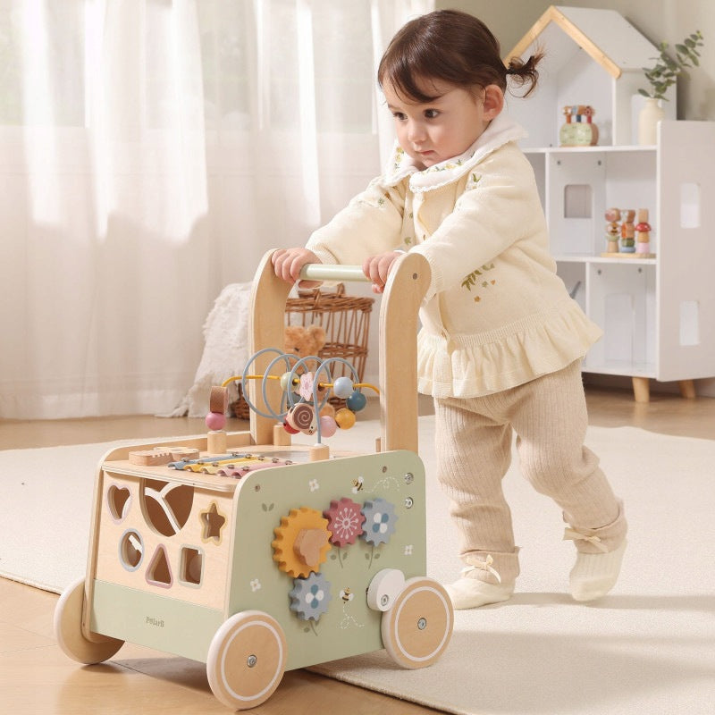 Viga Polarb Wooden Walker Pusher Sorter Xylophone Cube 12M Viga Toys Packaging status original