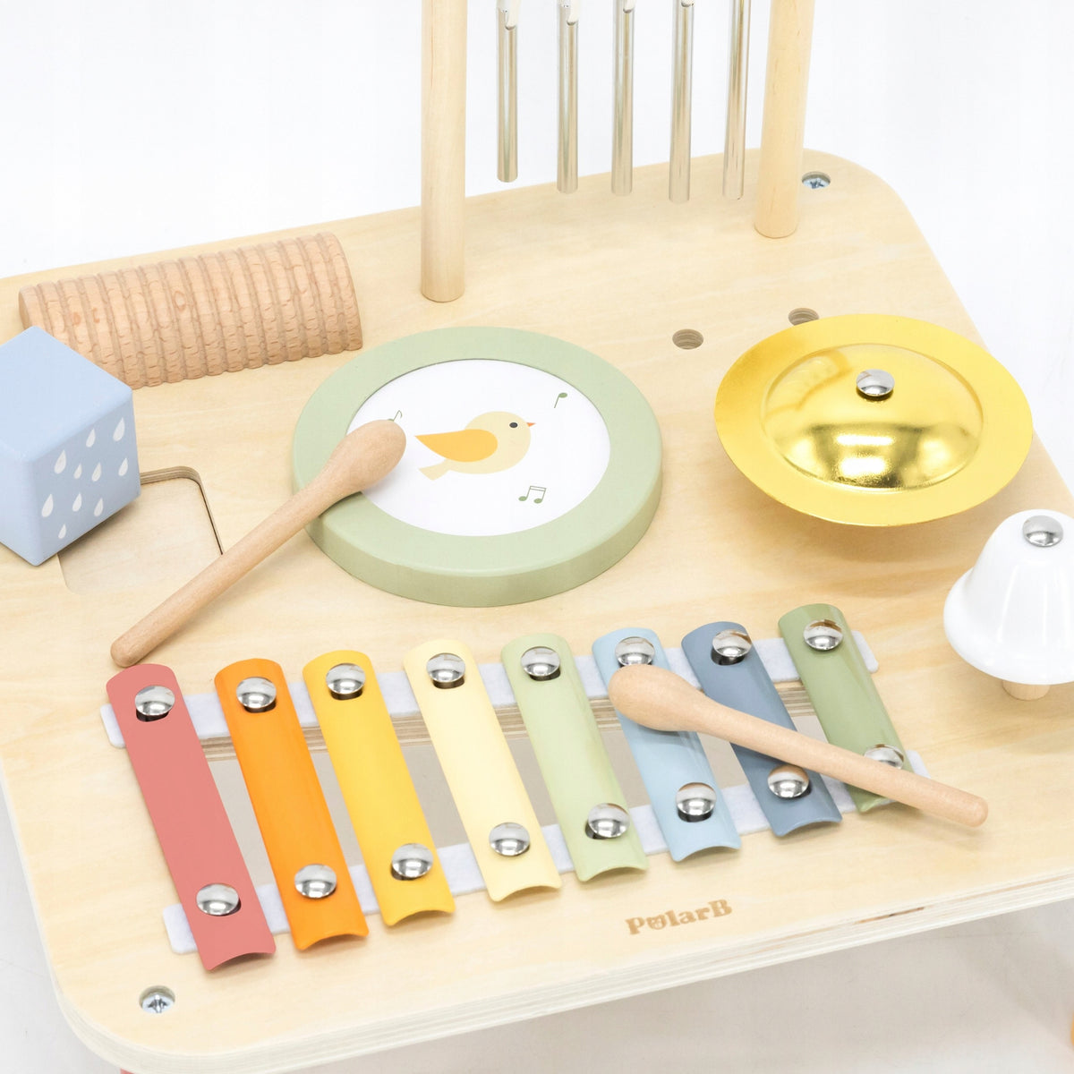 Viga Toys Wooden Music Table Educational Sensory 7in1 for Kids Packaging status original