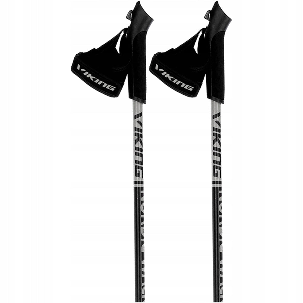 Viking Lite PRO Nordic Walking Aluminium Sticks 110cm 158g Black and Grey Brand Viking