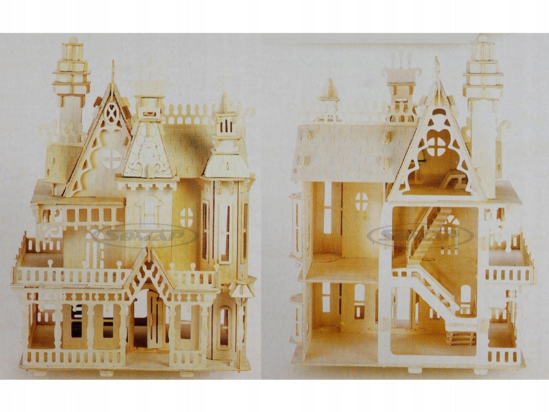 Villa large dollhouse compilation wooden puzzle 3D DH-004 Sea-Land Manufacturer code DH-004