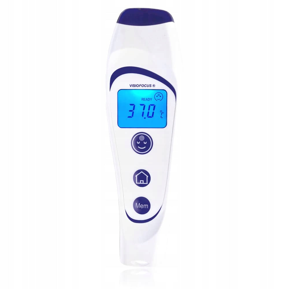 Visiofocus LCD Cordless 6in1 Non-Contact Thermometer with Fever Alarm Medical device no