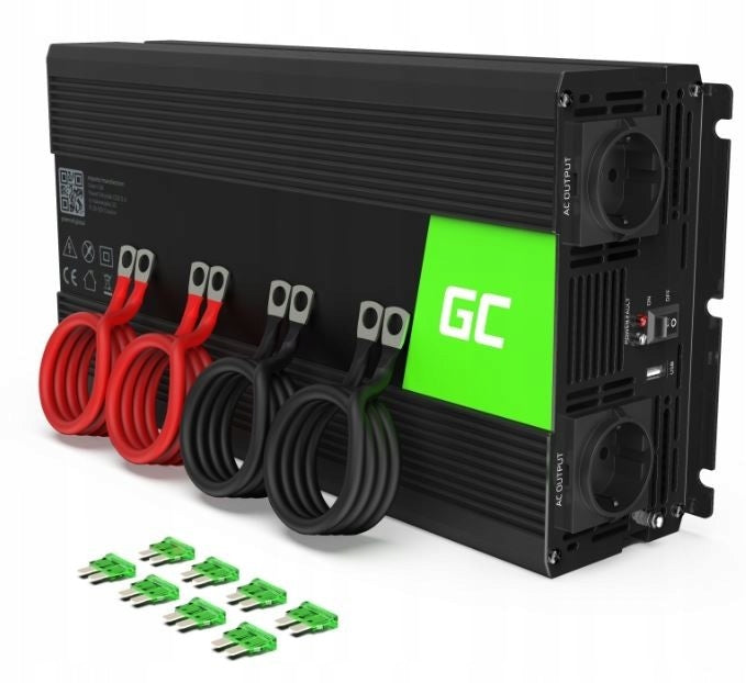 Voltage Converter Green Cell 24V 3000W/6000W Car Pure Sinus
