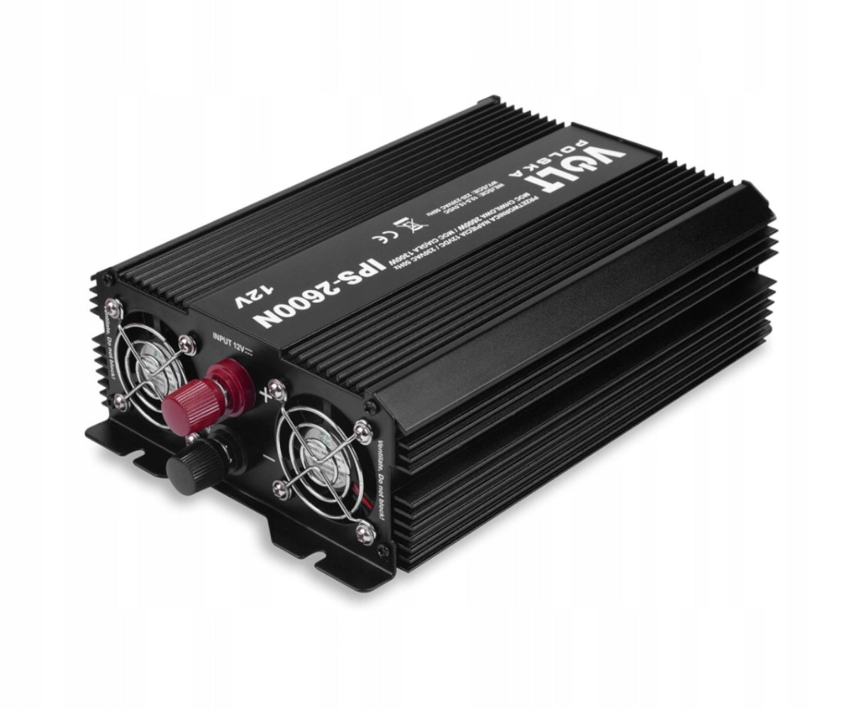Voltage converter VOLT Poland IPS 2600 N Inverter 12V to230V 1300/2600W Effective power 1300 W