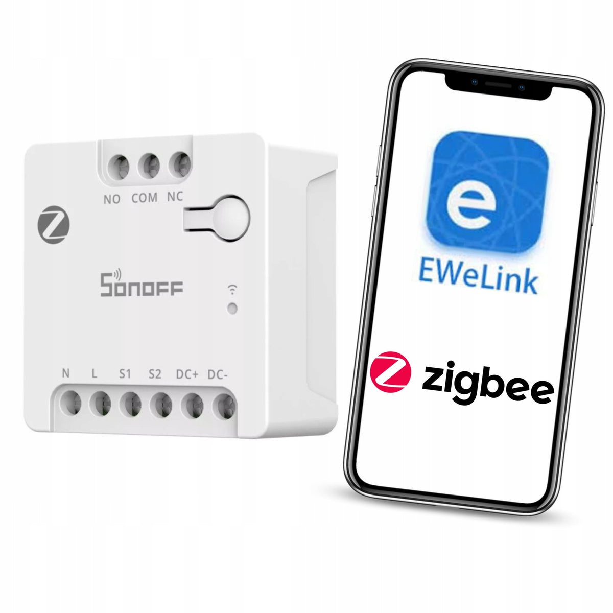 Voltage-free relay Sonoff Zigbee Ewelink NO/NC contact relay module