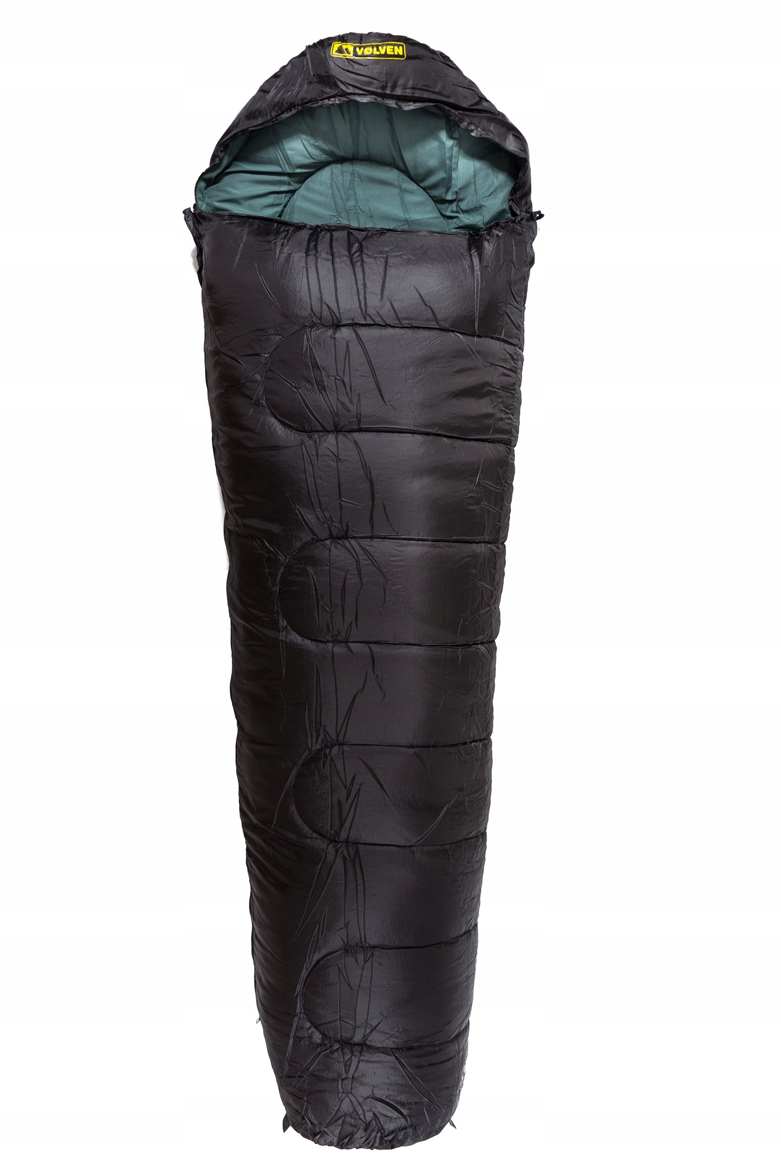 Volven Traveller Hiking Sleeping Bag - Black Left
