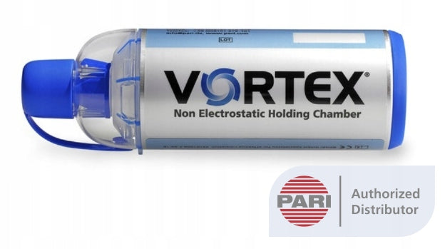 Vortex inhalation chamber with mouthpiece