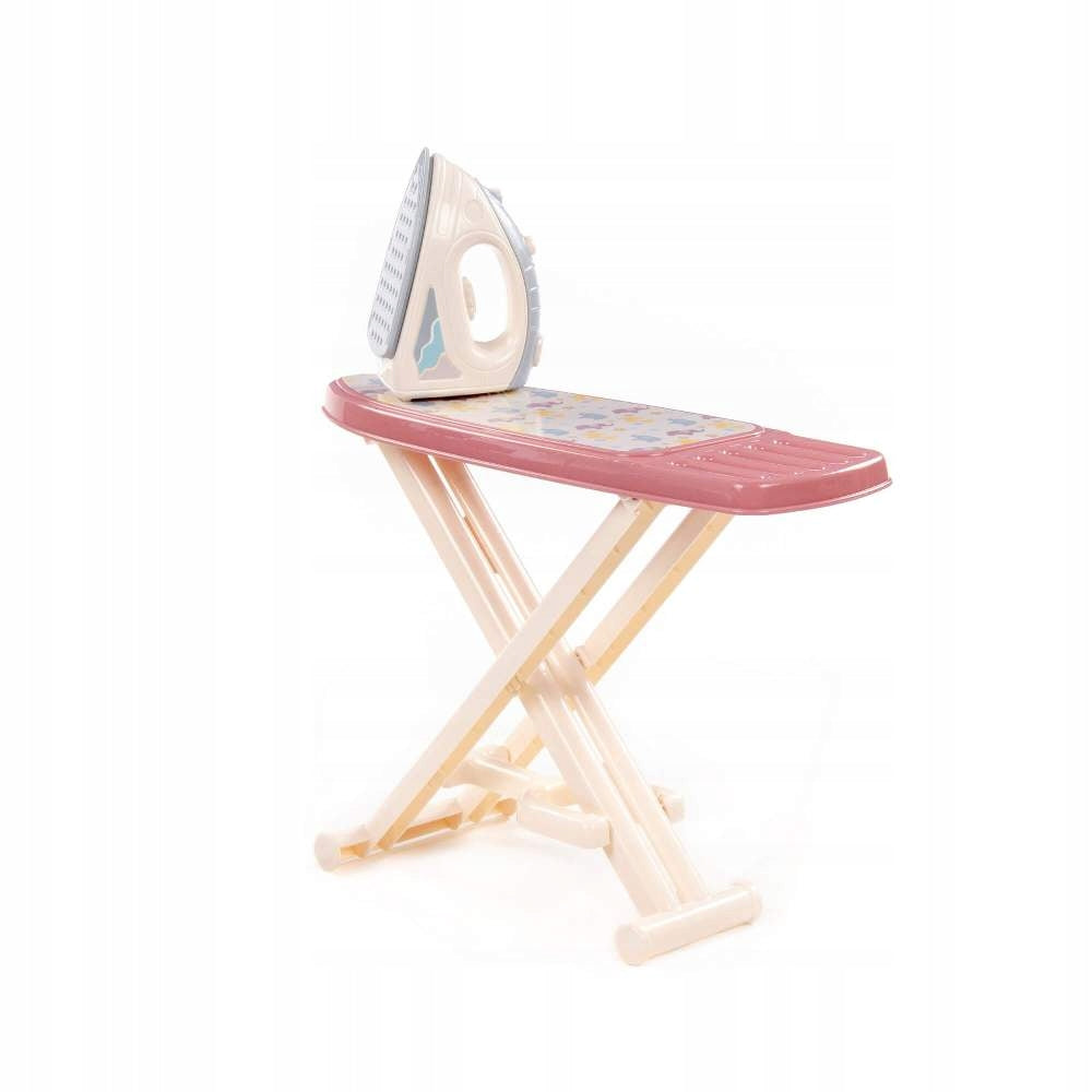 WADER POLESIE Iron with ironing board ROSE play set Batteries included no