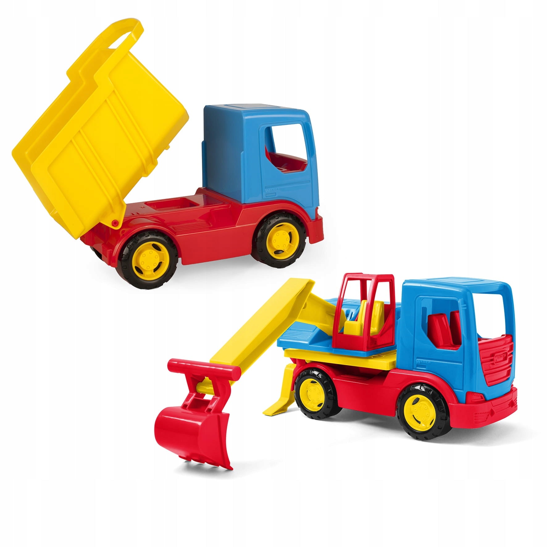 WADER TECH TRUCK Excavator and Dump Truck Set Toys For Children