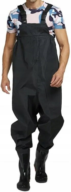 WADERS FISHING TROUSERS NON-SLIP PVC SUSPENDERS SIZE 47 290238 Manufacturer code 290238